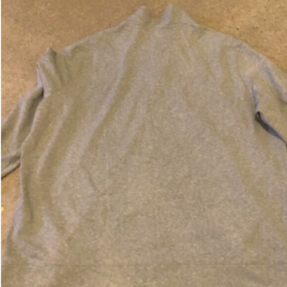 Vineyard Vines Men's Grey Prima Cotton 1/4 Zip Long Sleeve Pullover - Picture 6 of 6